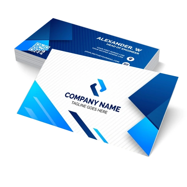 Cartões de visita premium com laminação fosca e verniz localizado