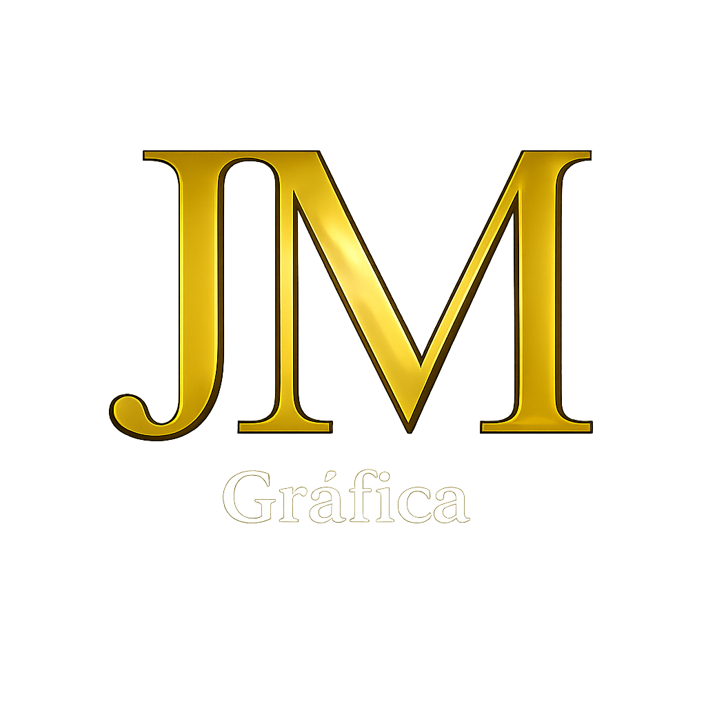 Logotipo JM Gráfica - Impressões Premium em Goiânia